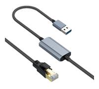 JTQYFI Fast USB3.0 To RJ45 Gigabit Ethernet Converters Nylon Braided Cable For Longevities And Durability