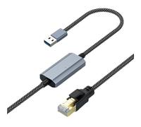 JTQYFI Fast USB3.0 To RJ45 Gigabit Ethernet Converters Nylon Braided Cable For Longevities And Durability