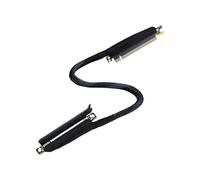 JTQYFI Flexible 180Degree Left Exit Right Entry PCIe5.0 X16 Extension Cord Braide Shielded Wire Losslessly Signals Transmission