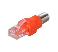 JTQYFI Ftype Female To RJ45 Male Ethernet Coaxial Coupler Adapters For Line Tester Equipment Coax Adapters For Line Tester