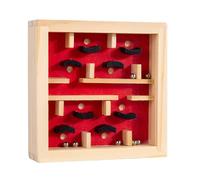 JTQYFI Interactive Wooden Puzzle with Marble Challenge Develops Problem Solving & Spatial Thinking Hand Eye Coordination Training Board