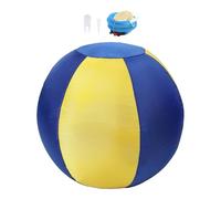 JTQYFI Interactively Dog Training Ball Inflatable with Zippers for Space Saving Helping Release Energy Reduce Destruction Outdoor Dog Toy