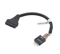 JTQYFI Motherboard USB2.0 9Pin Male To USB3.0 20Pin Female Adapter Cable Converter Enhanced Connection 15cm/5.91in