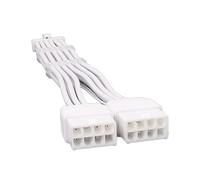 JTQYFI PCIe5.0 12VHPWR GPU Cable 2x8PIN To 16PIN GPU Extension Cord For Modern Graphics Card With White Textured Aesthetics