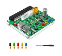 JTQYFI Power Supply Board With Adjustable Voltages Knob 3.30V/5V/12V USB2.0 For Computer Connectors