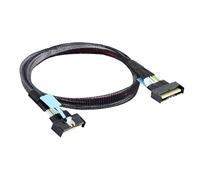 JTQYFI Professional 8i 74P To 2xSFF 8654 4I MCI0 8i Male To SFF8654 Male Targets Cable Extender Cable 50/70cm