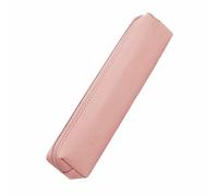 JTQYFI Small Leather Pencil Case Water Resistant Light Weight Pen Zippered Pen Bag Makeup Bag for Office School Travel Makeup Pencil