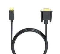 JTQYFI Superior Display To VGA Connectors DisplayPort To VGA Cable Not Bidirectional Computer To Monitors Adapter