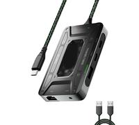 JTQYFI Type C Docking Station With 1000Mbps Ethernet Transmission Usb PD100W PD3.0 For DS7 Earphones Adapter USB Expansion Dock