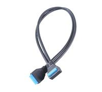JTQYFI USB 19/20pin Extension Cable Computer Chassis Motherboards USB3.0 Male Female Adapter Cord 30CM 50CM
