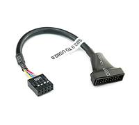 JTQYFI USB 19Pin 20 Pin Female To USB 2.0 9 Pin Male Motherboard Cable Adapter Female/Male Housing Converter