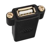 JTQYFI USB 2.0 Female To Female Extension Exteder Coupler Adapter With Panel Mount Hole Extender Converters For Desktop
