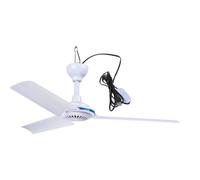 JTQYFI USB Ceiling Fan 3Leaves Hanging Camping Fan For Tents And Motor Homes 19.6inch 5V 6W Quiet Camping Fan