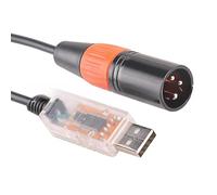 JTQYFI USB To DMX512 RS485 Converter Cable With 3Pin Fast Speed Serialed Line For Stage Lighting Systems 1.80m 1.0m 3.0m