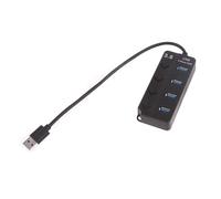 JTQYFI USB To USB Hub 4 Ports USB Multiport Adapter Extender Converter Adapter With Switches For Notebook PC
