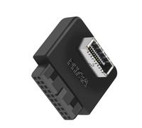 JTQYFI USB3.0 19P/20P To Type-E Adapter USB3.0 19PIN Interfaces Vertical Installed 90° Turn For PC Desktop Computer Accessory