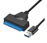 JTQYFI USB3.0 Cable 6Gbps For External 2.5" Solid Disk Conversion Cord UASP Enhances Fast (Black)