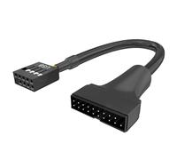 JTQYFI USB3.0 To 2.0 Data Cable For Connecting New USB3.0 19pin Motherboards To Older USB 2.0 Devices