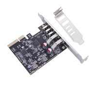 JTQYFI USB3.2 Gen 2 PCIe 4X8X16X Card 5 Port Expansion For PC With 3 USB Type C And 2 USB TypeA Adapter