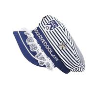 JTQYFI Vintage Stripe Captain Hat Classical Sailors Design Soft Cotton Adjustable Size for Cosplay and Daily Wear Sailing Hat Adjustable Unisex Captain