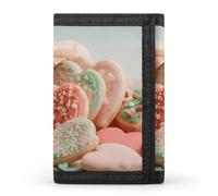 JTREHY Many Food Wallet Fashion Compact With Zipper Purse Convenient to Carry Three Fold Wallet for Adult