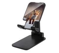 JTREHY Mobile Phone Holder, Cute Fox Printed Adjustable Cell Phone Stand for Desk,Portable Foldable Mobile Phone Holder Compatible with All 4-13 Inch Smartphones, Tablets and E-Readers