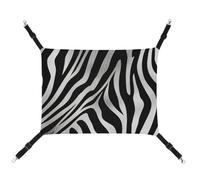 JTREHY Pet Hammock,Zebra Print Printed Adjustable Hanging Cat Bed for Cats Small Dogs Rabbits Or Other Small Animals with Metal Hooks