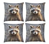 JTREWBV Decorative Throw Pillow Covers Pack of 4, Lioness And Cub Print Plush Throw Pillow Cases for Couch Sofa Indoor Decorations