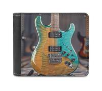 JTREWBV PU Leather Wallet for Men,Print Bifold Wallet,Slim Minimalist Front Pocket Wallets,Thin & Stylish,Single-Sided Pattern