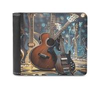 JTREWBV PU Leather Wallet for Men,Print Bifold Wallet,Slim Minimalist Front Pocket Wallets,Thin & Stylish,Single-Sided Pattern