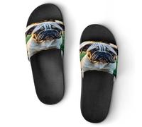 JTREWBV Summer Slippers for Women And Men English Bulldogs Print PVC Home Slippers Shower Shoes Bathroom Sandals, Non-Slip, Easy to Clean