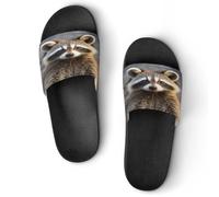 JTREWBV Summer Slippers for Women And Men Lioness And Cub Print PVC Home Slippers Shower Shoes Bathroom Sandals, Non-Slip, Easy to Clean