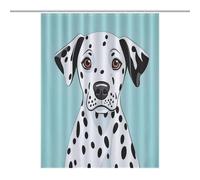 JTREWBV Thick Bathroom Shower Curtains,Cute Dalmatian Print Bath Curtain, Fabric Shower Curtain with Metal Grommets & Plastic Hooks
