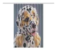 JTREWBV Thick Bathroom Shower Curtains,Cute Dalmatian Print Bath Curtain, Fabric Shower Curtain with Metal Grommets & Plastic Hooks