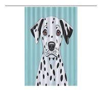 JTREWBV Thick Bathroom Shower Curtains,Cute Dalmatian Print Bath Curtain, Fabric Shower Curtain with Metal Grommets & Plastic Hooks