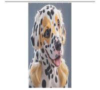 JTREWBV Thick Bathroom Shower Curtains,Cute Dalmatian Print Bath Curtain, Fabric Shower Curtain with Metal Grommets & Plastic Hooks