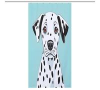 JTREWBV Thick Bathroom Shower Curtains,Cute Dalmatian Print Bath Curtain, Fabric Shower Curtain with Metal Grommets & Plastic Hooks