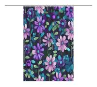JTREWBV Thick Bathroom Shower Curtains,Purple Camellia Print Bath Curtain, Fabric Shower Curtain with Metal Grommets & Plastic Hooks