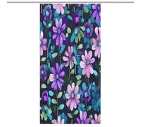 JTREWBV Thick Bathroom Shower Curtains,Purple Camellia Print Bath Curtain, Fabric Shower Curtain with Metal Grommets & Plastic Hooks