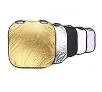 JTRHD Photography Lighting Reflector Reflector Two Portable 100cm 5 in 1 Folding Square Portable Soft Light Board for Photography Lighting (Color : A, Size : ONE SIZE)