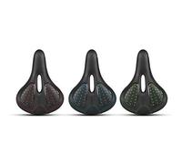 JTRHD Waterproof Bicycle Saddle Cycle Saddle Bicycle Saddle Suitable for Women and Men Comfortable Soft Wide (Color : Green, Size : One size)