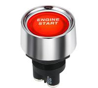 Jtron Car Engine Start push Button Ignition Switch red led 12V 50A Ignition Starter button switch momentary switch