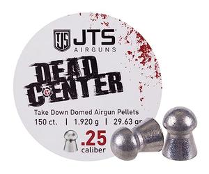 JTS Dead Center Domed .25 Air Gun Airgun Pellets 150 Tin 29.63gr