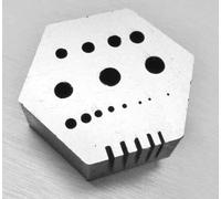 JTS Hexagonal Riveting Anvil Jeweler Multi-Functional Bench Hex Steel Block Drilling By