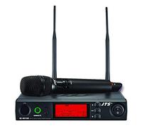 JTS UHF PLL Single Channel Diversity Handheld Wireless Microphone System with REMOSET and BNC antenna CH38