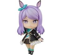 jtsgwop 10cm Uma Musume Pretty Derby: Mejiro McQueen Action Figure Q Version Interchangeable Face PVC Collectible Statue Decoration Ornaments Gift