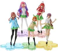 jtsgwop 18cm The Quintessential Quintuplets Action Figures Collectible Anime Model Statue, PVC Environmental Protection Materials Suitable for Home Office Desk Decorative Ornaments Toy(5pcs)