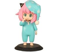 jtsgwop 2 PCS Anya Forger Action Figure PVC Statue Bodysuit Anya Anime Figures Model Cake Topper Decor Collection Ornament Gift 4.7"