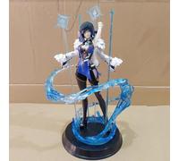 jtsgwop 23cm Genshin Impact Yelan Figure PVC Environmental Protection Materials Suitable for Home Office Desk Decorative Ornaments Toy