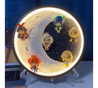jtsgwop 30 cm/11.8 inches Genshin Impact PVC Collectible Game Night Light Character Model Anime Toys Tricolor Adjustment USB (Color : Natural)